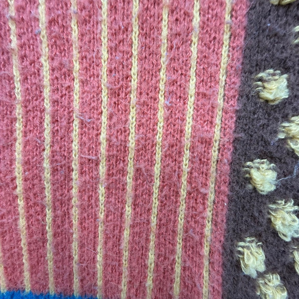 Cider Patchwork Cable Knit Sweater cozy boho Kidc… - image 3